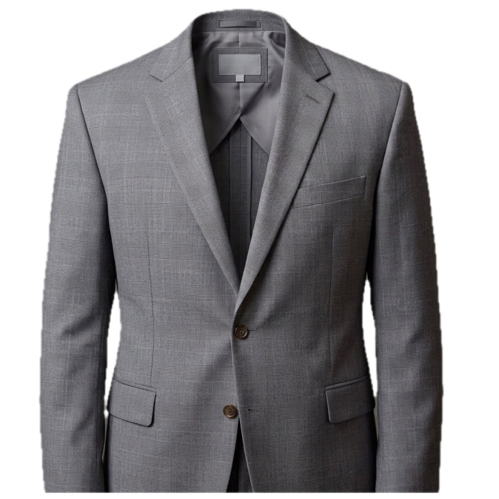Lauren Ralph Lauren Blazer Men 48S Gray Glen Plaid 100% Wool Sport Coat Jacket